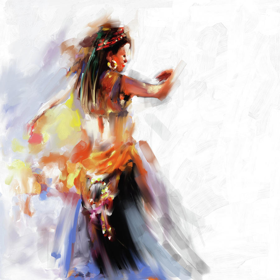 Painting 697 1 Dancer 2 Painting by Mawra Tahreem