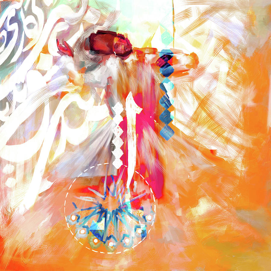 Painting 733 3 Sufi Whirl 20 Painting by Mawra Tahreem