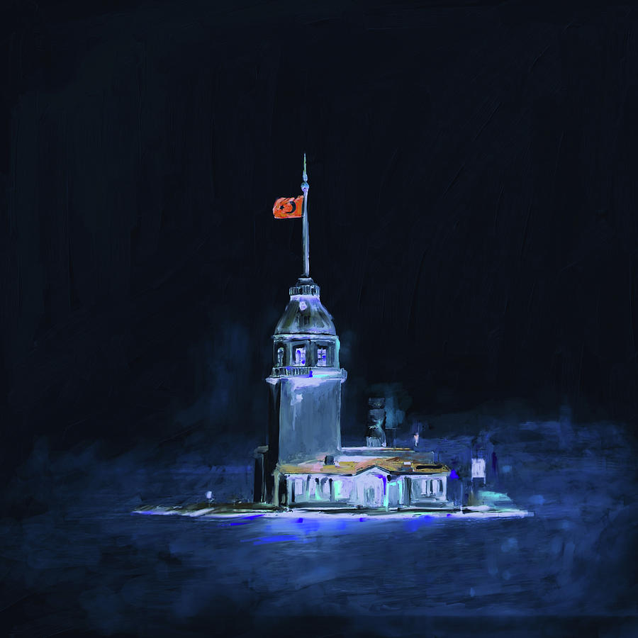 Painting 757  3 Maiden Tower Painting by Mawra Tahreem