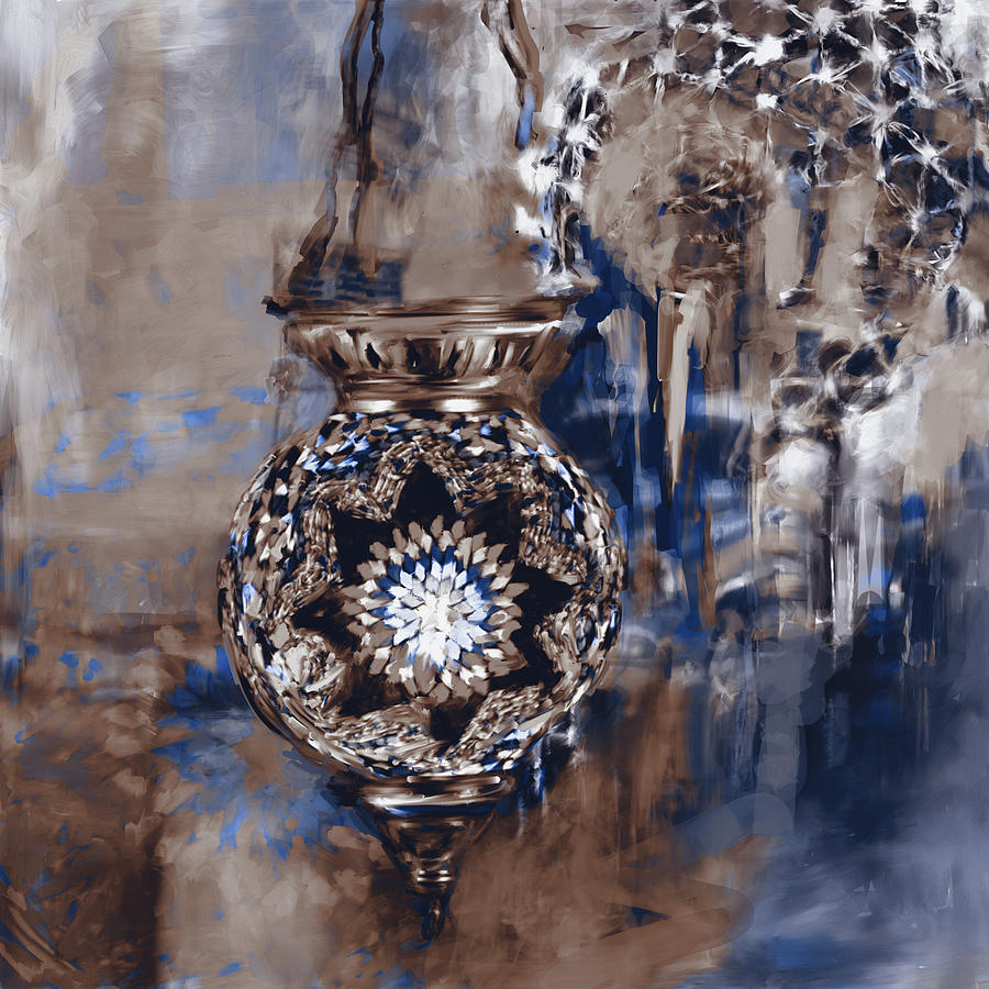 Painting 759 4 Turkish Glass Mosaics Painting by Mawra Tahreem