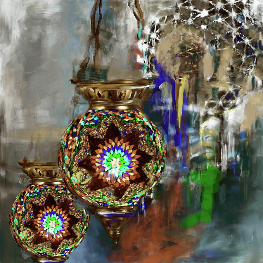 Painting 759 5 Turkish Glass Mosaic Painting by Mawra Tahreem