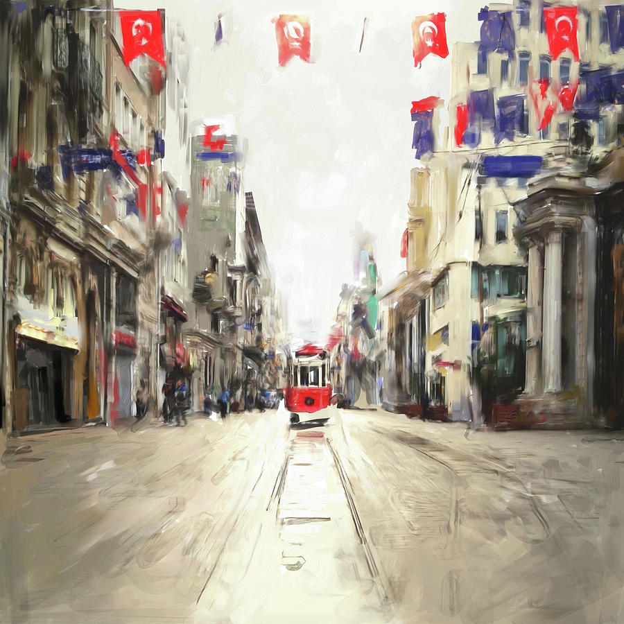 Painting 761 1 Istiklal Street Painting by Mawra Tahreem