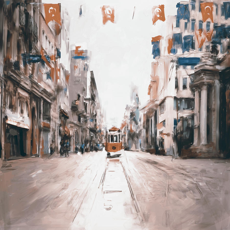 Painting 761 2 Istiklal Street Painting by Mawra Tahreem