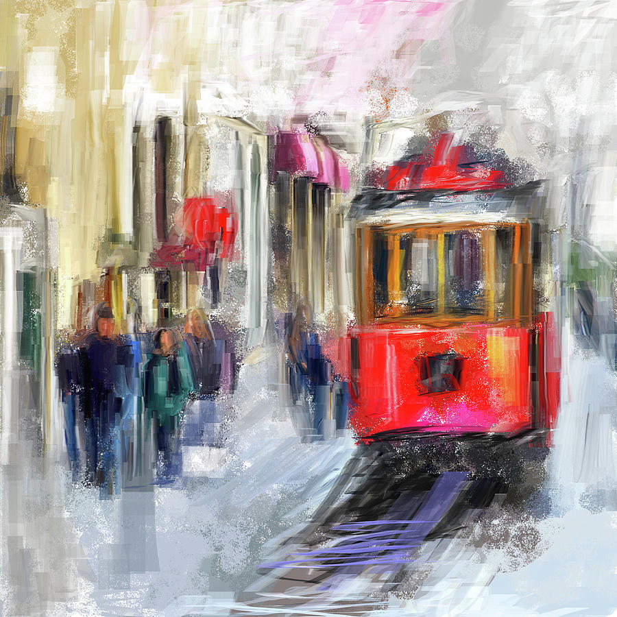 Painting 763 Istiklal Street Painting by Mawra Tahreem