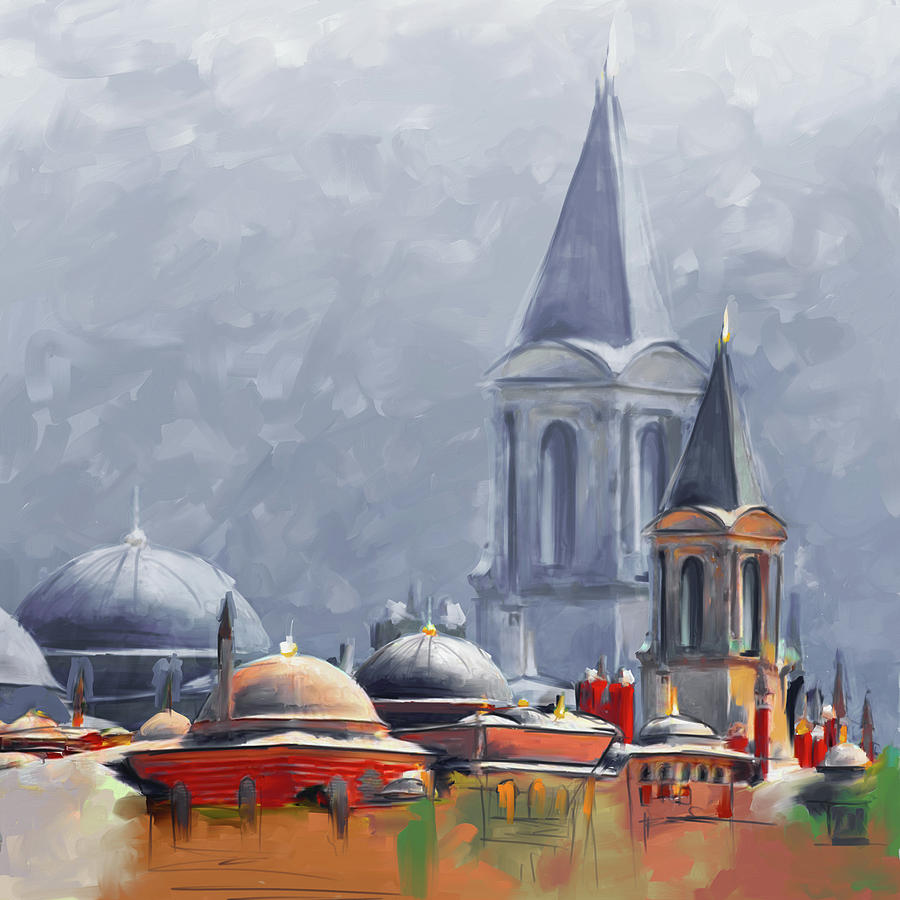 Painting 766 3 Hagia Sophia Painting by Mawra Tahreem