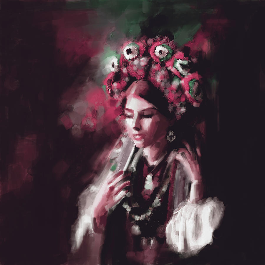Painting 770 4 Turkish woman Painting by Mawra Tahreem