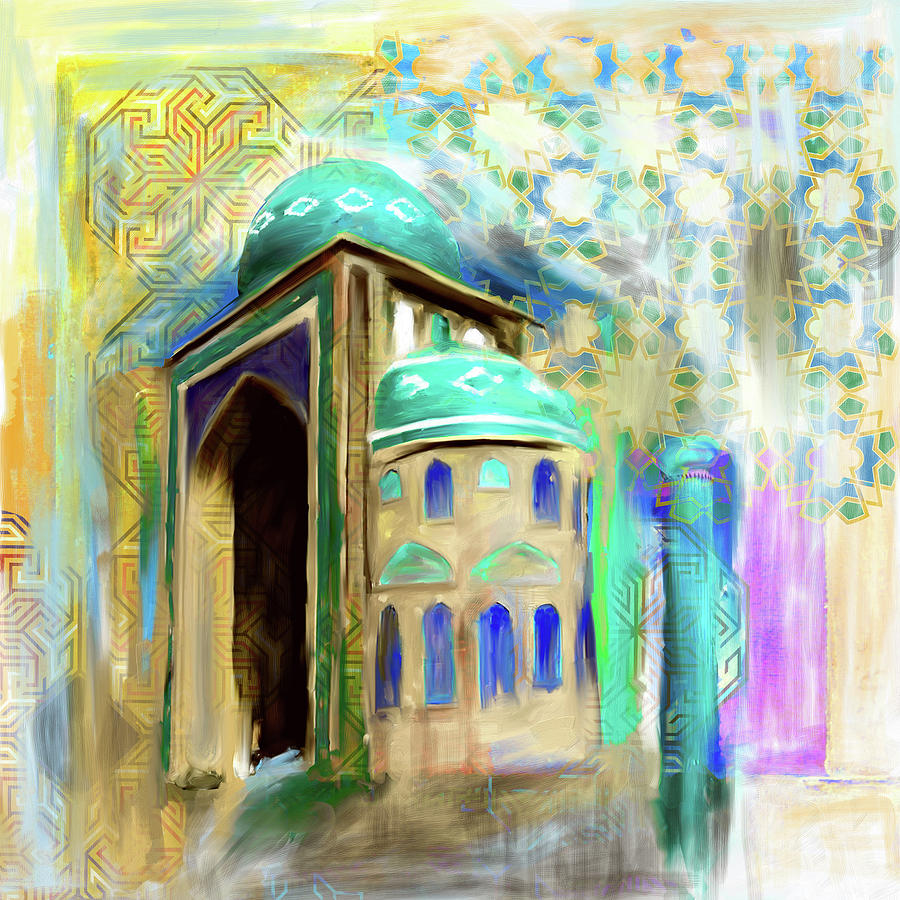 Painting 774 1 Jalil Khyat Mosque Painting By Mawra Tahreem Fine Art