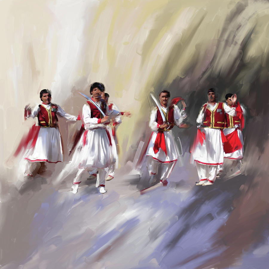 Khattak Painting - Painting 789 1 Khatak II by Mawra Tahreem Khattak Painting - Painting 789 1 Khatak II by Mawra Tahreem