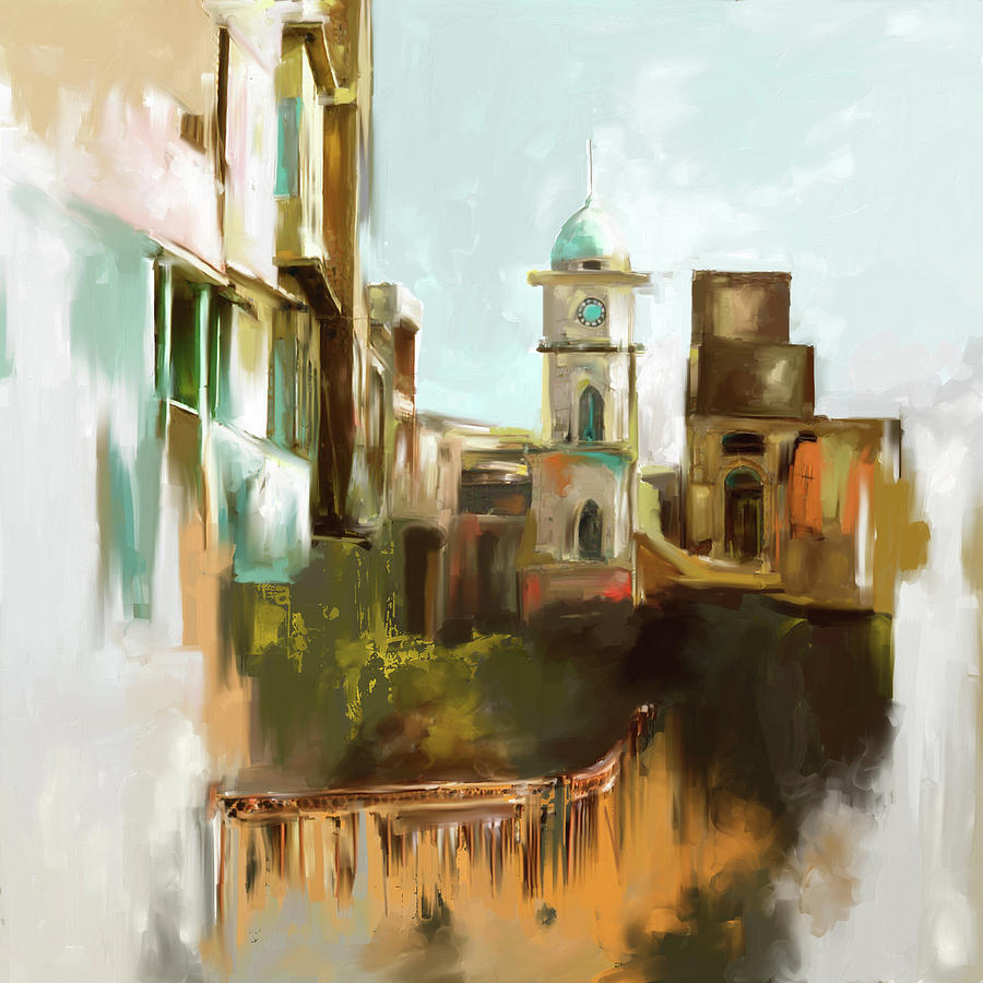 Painting 790 1 Cunningham Clock Tower Painting by Mawra Tahreem
