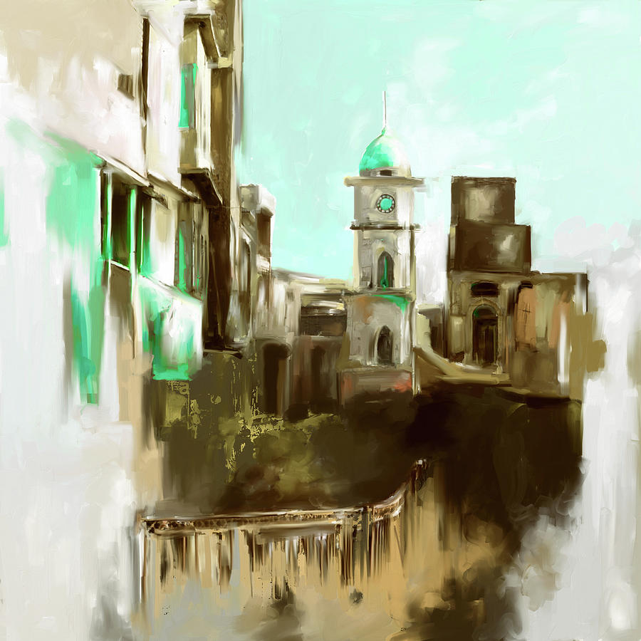 Painting 790 3 Cunningham Clock Tower Painting by Mawra Tahreem