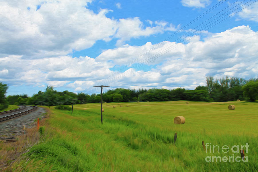 Painting a Rural Landscape Photograph by Nina Silver