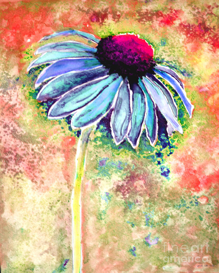 Painting Cone Flower 8615C Painting by Mas Art Studio