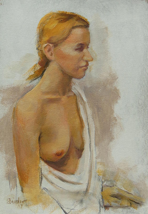 Painting Nude Women 2 Painting by Johannes Strieder