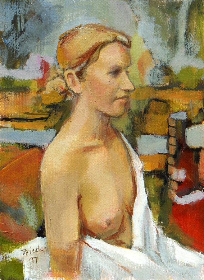 Painting  nude women Painting by Johannes Strieder