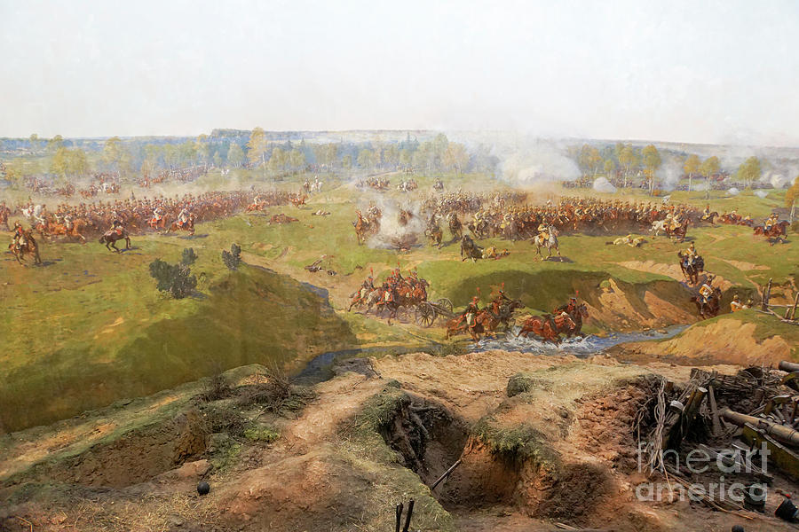 painting of Battle of Borodino Photograph by Vladi Alon