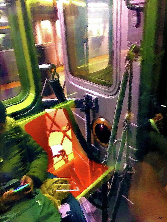Painting On The New York City Subway Painting by Tony Rubino