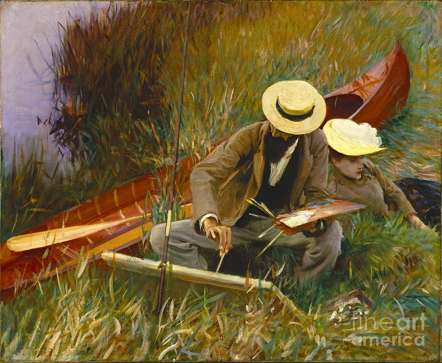 Painting Outdoors 1889 Photograph by Padre Art