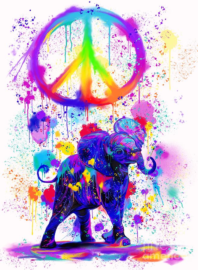 Painting Peace Too Digital Art by Nick Gustafson
