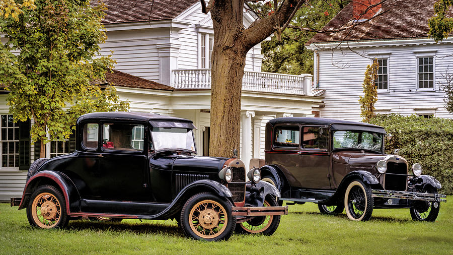 Pair of Ford Model A  Photograph by Susan Rissi Tregoning