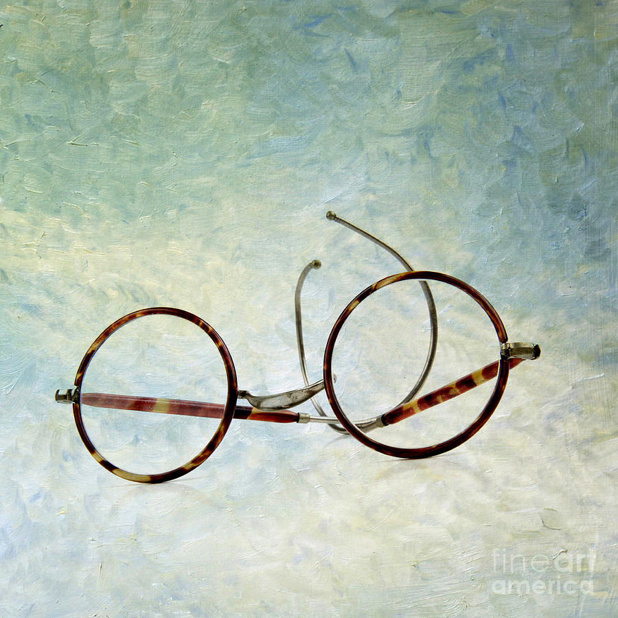 Texture Photograph - Pair of glasses by Bernard Jaubert
