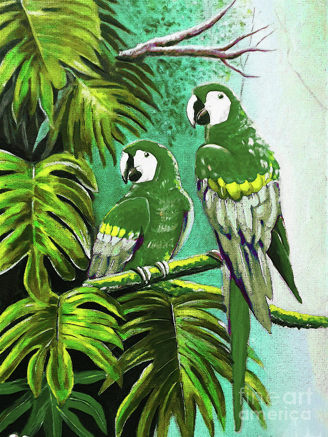 Pair of Parrot  Painting by Gull G