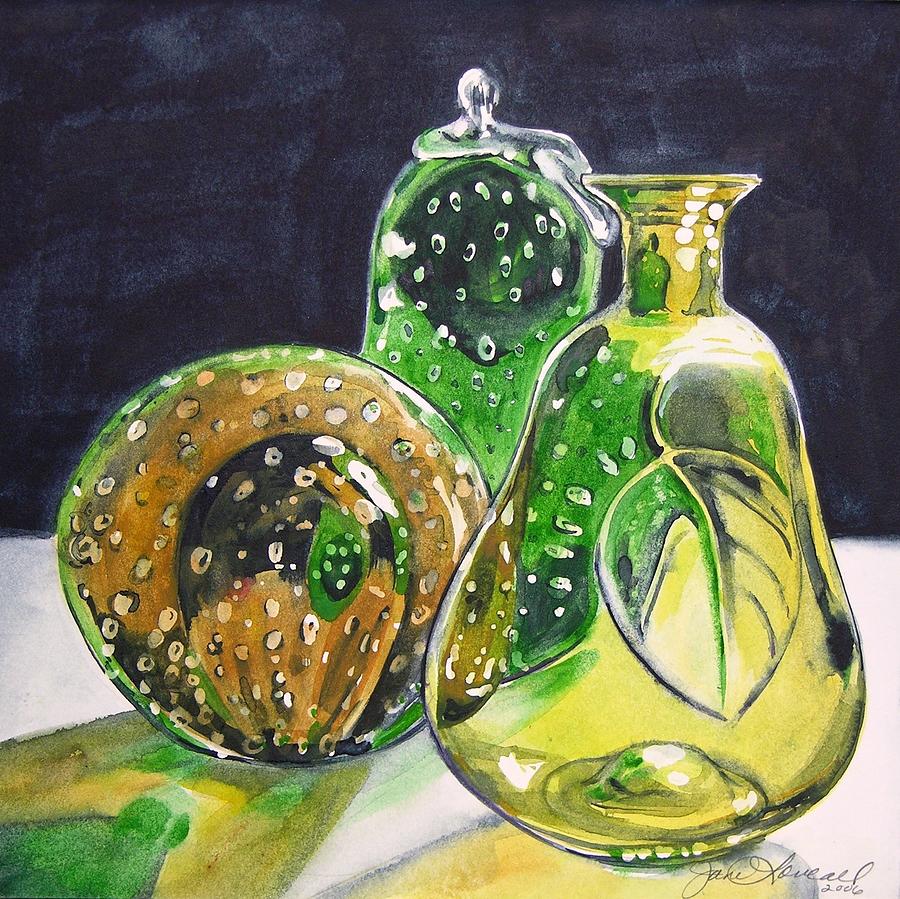 Pair of Pears Painting by Jane Loveall