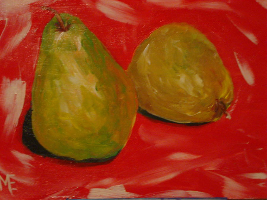 Pair of Pears Painting by Melinda Etzold