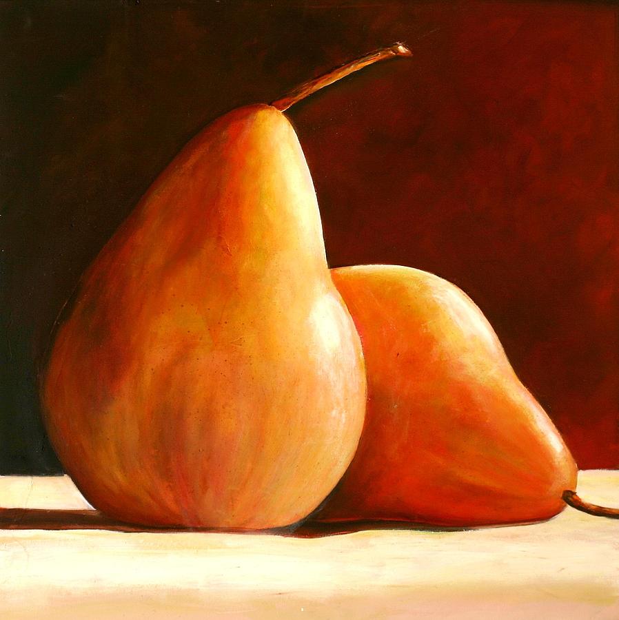 Pear Painting - Pair of Pears by Toni Grote