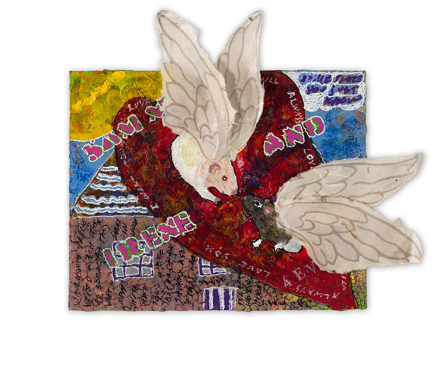 Pairs - Sammy and Irene Mixed Media by Dawn Boswell Burke