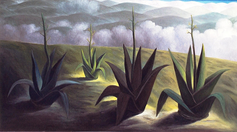 Landscape Painting - Paisaje Andino by Julio Quispejo