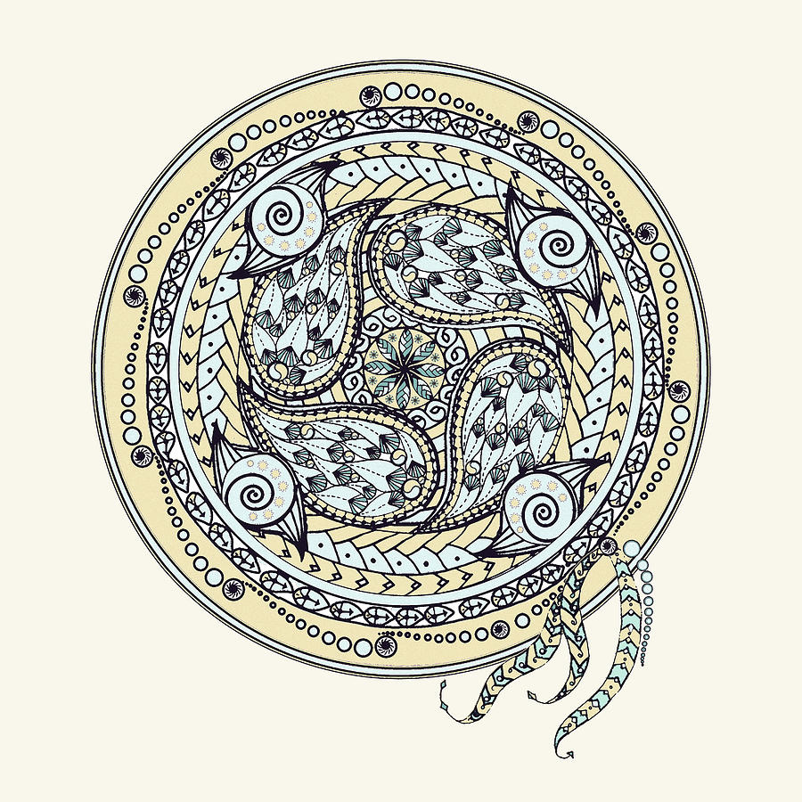 Paisley Balance Mandala Digital Art by Deborah Smith