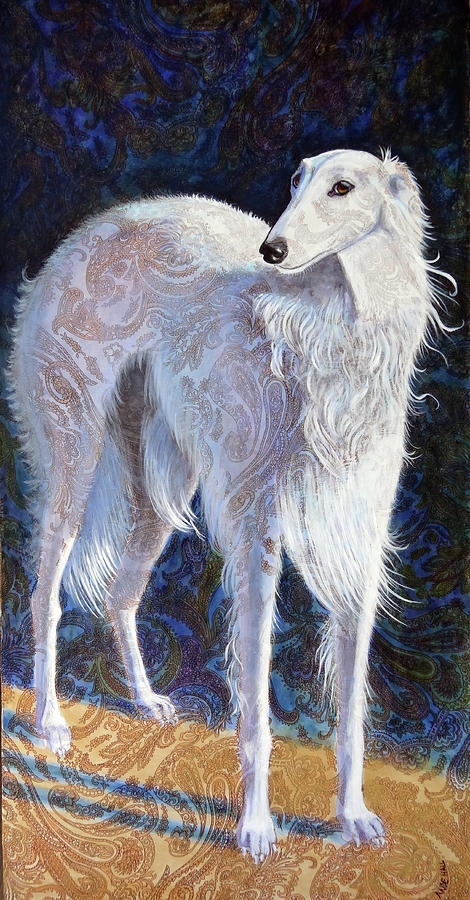 Borzoi Painting - Incandescent by Ande Hall