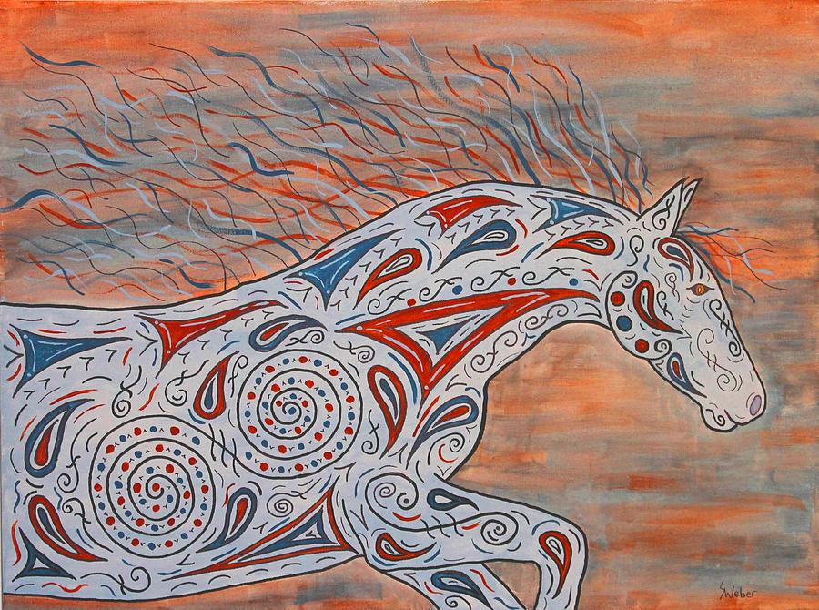 Paisley Spirit Painting by Susie WEBER