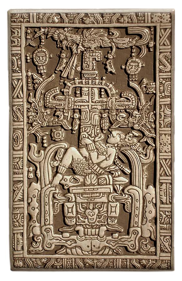 mayan sculpture astronaut