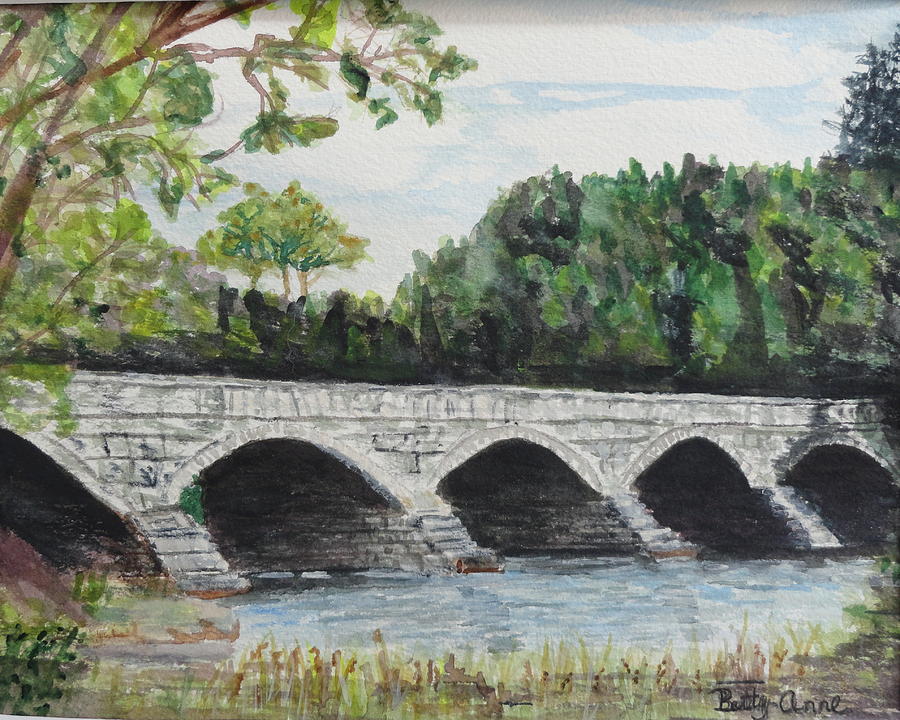 Pakenham Bridge Painting by Betty-Anne McDonald