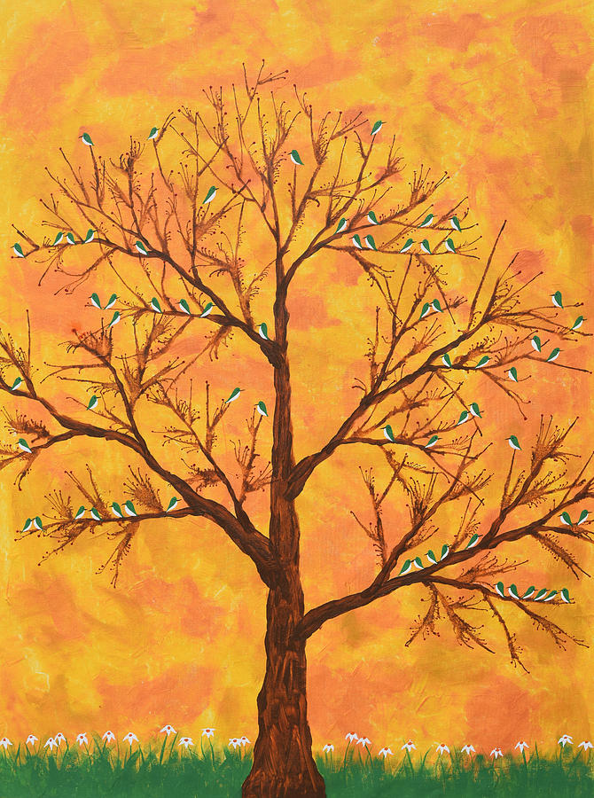 Tree Painting - Pakhban by Sumit Mehndiratta
