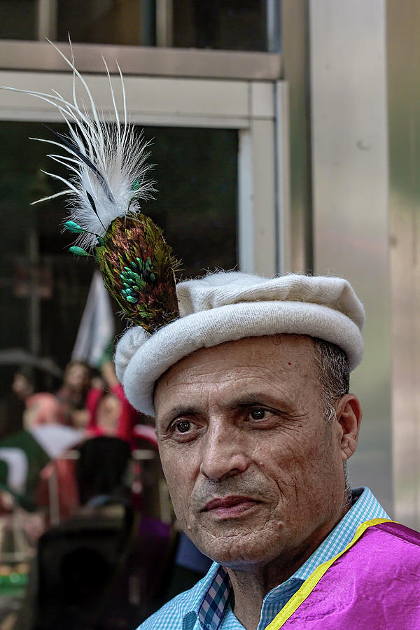 Pakistani Day NYC 2018 Masn in Traditional Dress Photograph by Robert Ullmann