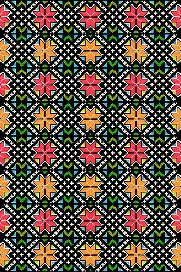 Pal Embroidery Pattern Photograph by Munir Alawi