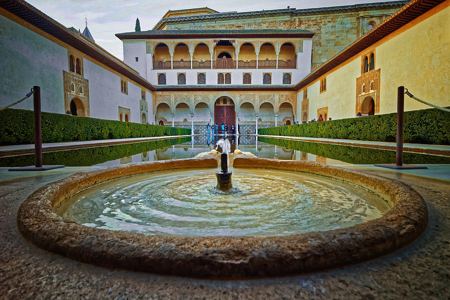 Palace Courtyard Alhambra Photograph by Adam Rainoff