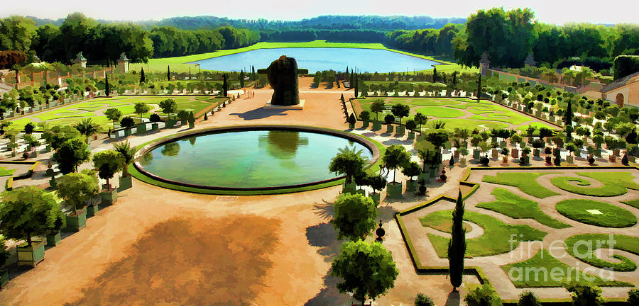 Palace Gardens Versailles  Photograph by Chuck Kuhn