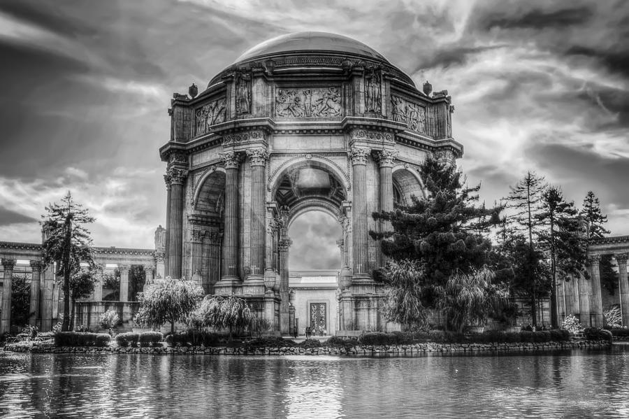 Palace of Fine Arts in Black and White - San Francisco Photograph by Jennifer Rondinelli Reilly - Fine Art Photography