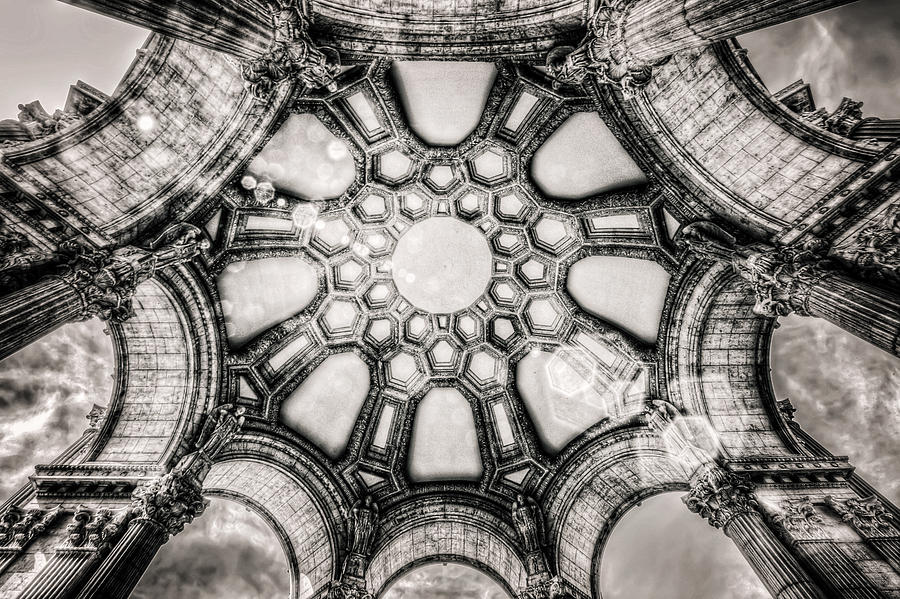 Palace of Fine Arts Rotunda Ceiling - San Francisco Photograph by Jennifer Rondinelli Reilly - Fine Art Photography