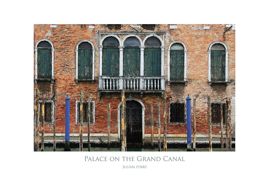 Palace on the Grand Canal Digital Art by Julian Perry