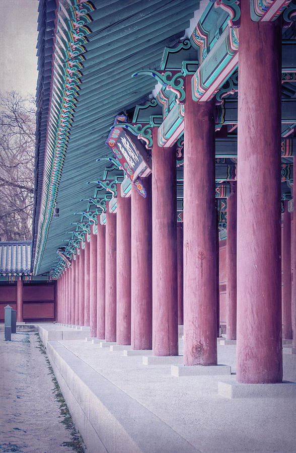 Palace Pillars Seoul South Korea Photograph by Joan Carroll