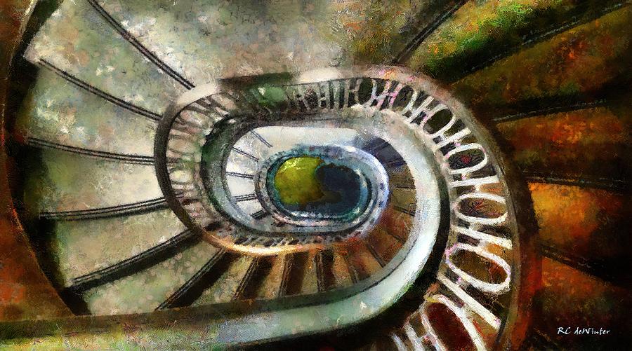 Palace Stairs Painting by RC DeWinter