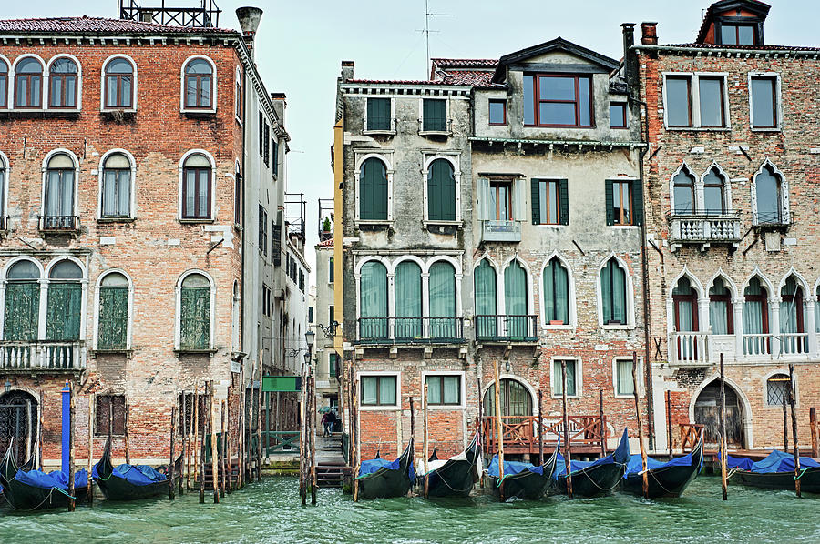 Palaces by the Rialto, Venice Photograph by Jean Gill