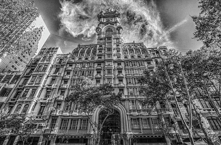 Palacio Barolo, Buenos Aires, Grayscale Photograph by Venetia Featherstone-Witty