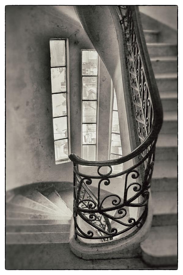 Vintage Photograph - Palacio Barolo Stairs Buenos Aires by For Ninety One Days