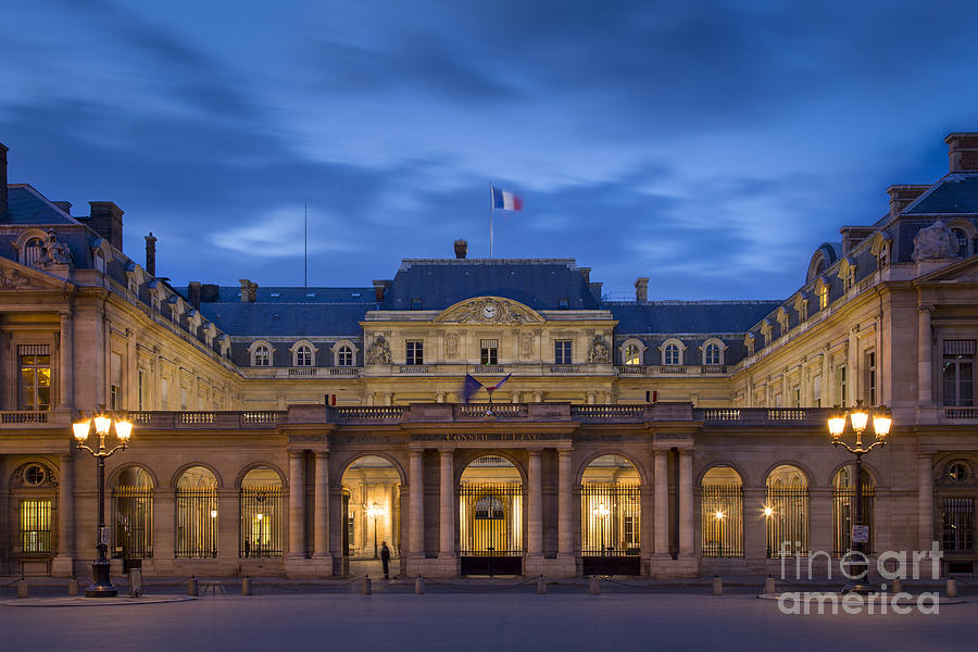 Palais Royal Twilight - Paris Photograph by Brian Jannsen
