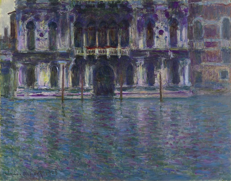Palazzo Contarini Painting by Claude Monet